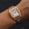 1:1 SUPER REPLICA CARTIER DE SANTOS WSSA0010 BV FACTORY ROSE GOLD CASE