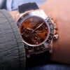 1:1 SUPER REPLICA ROLEX DAYTONA M116515LN-0015 NOOB FACTORY BROWN DIAL 4130 MOVEMENT