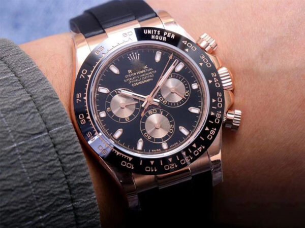 1:1 SUPER REPLICA ROLEX DAYTONA M116515LN-0017 NOOB FACTORY BLACK DIAL 4130 MOVEMENT