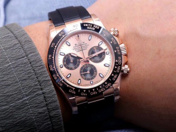 1:1 SUPER REPLICA ROLEX DAYTONA M116515LN-0021 NOOB FACTORY PINK DIAL 4130 MOVEMENT
