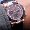 1:1 SUPER REPLICA ROLEX DAYTONA M116515LN-0041 NOOB FACTORY CHOCOLATE DIAL 4130 MOVEMENT