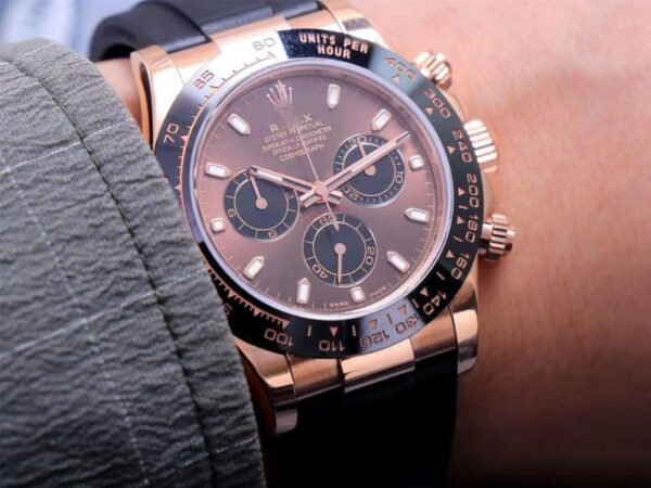 1:1 SUPER REPLICA ROLEX DAYTONA M116515LN-0041 NOOB FACTORY CHOCOLATE DIAL 4130 MOVEMENT