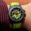1:1 SUPER REPLICA ROLEX DAYTONA COSMOS CHRONOGRAPH CARBON FIBER EDITION GREEN EXPLODED DRAGON DIAL