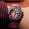 1:1 SUPER REPLICA ROLEX DAYTONA COSMOS CHRONOGRAPH CARBON FIBER EDITION PINK EXPLODED DRAGON DIAL