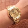 10_副本-30 1:1 SUPER REPLICA ROLEX DAYTONA COSMOGRAPH M116508-0003 NOOB FACTORY GOLD DIAL