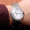 1:1 SUPER REPLICA CARTIER BALLON BLEU W4BB0017 V6 FACTORY WHITE DIAL