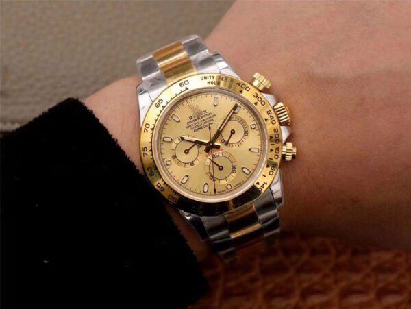 1:1 SUPER REPLICA ROLEX DAYTONA COSMOGRAPH M116503-0003 NOOB FACTORY GOLD DIAL