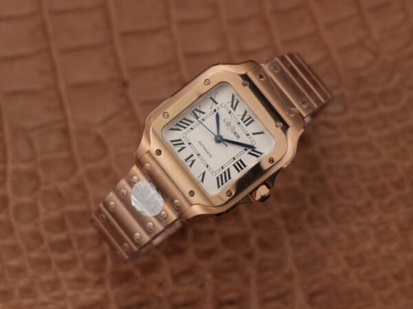 1:1 SUPER REPLICA CARTIER DE SANTOS WSSA0010 BV FACTORY ROSE GOLD CASE