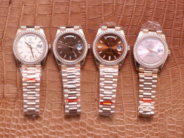 1:1 SUPER REPLICA ROLEX DAY DATE M228345RBR-0007 EW FACTORY DIAMOND-SET BEZEL