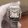 1:1 SUPER REPLICA CARTIER SANTOS WSSA0029 BV FACTORY SILVER WHITE DIAL