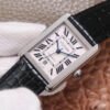 1:1 SUPER REPLICA CARTIER TANK WSTA0029 V9 FACTORY BLACK STRAP
