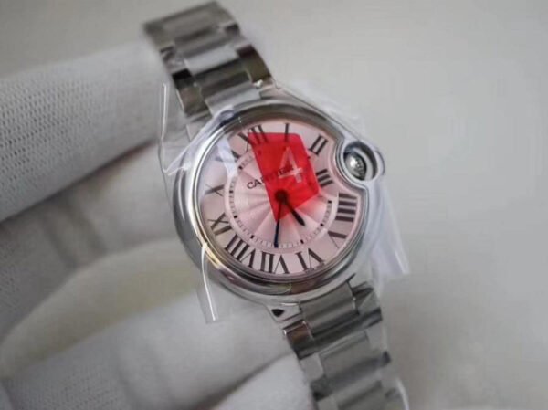 1:1 SUPER REPLICA BALLON BLEU DE CARTIER WE902073 33MM V6 FACTORY PINK DIAL