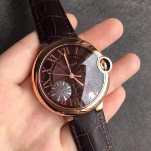 1:1 SUPER REPLICA BALLON BLEU DE CARTIER W6920037 V6 FACTORY BROWN STRAP