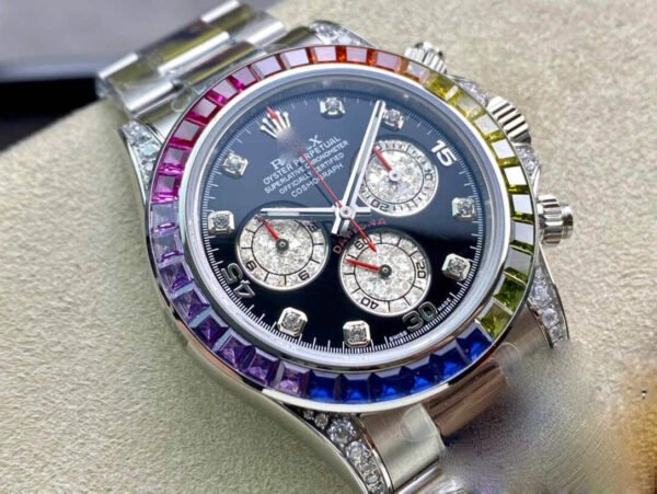 1:1 SUPER REPLICA ROLEX DAYTONA COSMOGRAPH 116599 RBOW JH FACTORY STAINLESS STEEL STRAP