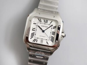 1:1 SUPER REPLICA CARTIER SANTOS WSSA0009 BV FACTORY STAINLESS STEEL WHITE DIAL