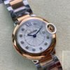 1:1 SUPER REPLICA BALLON BLEU DE CARTIER 28MM W3BB0005 V6 FACTORY WHITE DIAL