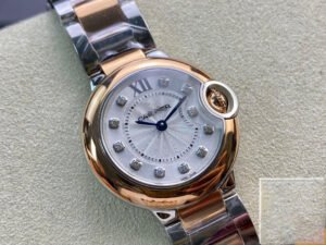 1:1 SUPER REPLICA BALLON BLEU DE CARTIER 28MM W3BB0005 V6 FACTORY WHITE DIAL
