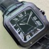 1:1 SUPER REPLICA CARTIER SANTOS WSSA0039 GF FACTORY BLACK STRAP