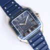 1:1 SUPER REPLICA CARTIER SANTOS GF FACTORY BLUE STRAP
