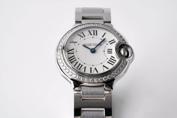 1:1 SUPER REPLICA BALLON BLEU DE CARTIER 28MM W4BB0015 AF FACTORY DIAMOND-SET BEZEL