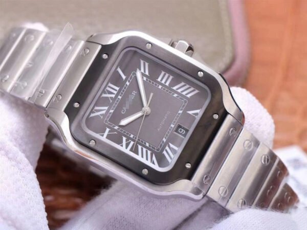 1:1 SUPER REPLICA CARTIER SANTOS DE LARGE WSSA0037 V6 FACTORY GRAY DIAL
