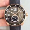 1:1 SUPER REPLICA CALIBRE DE CARTIER DIVER W7100052 42MM JF FACTORY BLACK DIAL