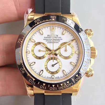 1:1 SUPER REPLICA ROLEX DAYTONA COSMOGRAPH 116518LN AR FACTORY WHITE DIAL