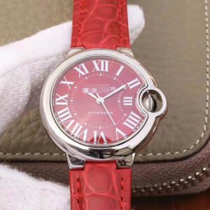 1:1 SUPER REPLICA BALLON BLEU DE CARTIER 33MM WSBB0022 TW FACTORY RED DIAL