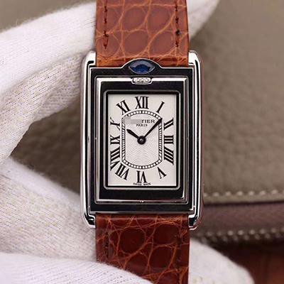 1:1 SUPER REPLICA CARTIER TANK SOLO LADIES W5200025 WHITE DIAL