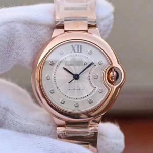 1:1 SUPER REPLICA BALLON BLEU DE CARTIER LADIES 33 WE902062 V9 FACTORY WHITE TEXTURED DIAL