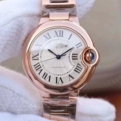 1:1 SUPER REPLICA BALLON BLEU DE CARTIER LADIES 33MM W6920068 V9 FACTORY WHITE TEXTURED DIAL