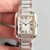 1:1 SUPER REPLICA CARTIER TANK ANGLAISE LADIES W5310022 SILVER DIAL