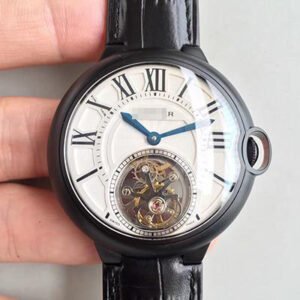1:1 SUPER REPLICA BALLON BLEU DE CARTIER TOURBILLON WHITE DIAL