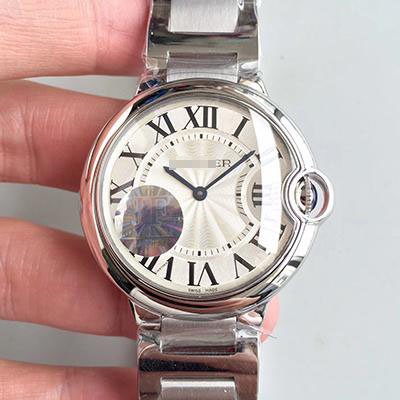 1:1 SUPER REPLICA CARTIER BALLON BLEU 36MM W6920046 JF FACTORY SILVER DIAL