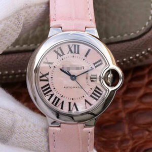 1:1 SUPER REPLICA BALLON BLEU DE CARTIER LADIES 33MM WSBB0002 V6 FACTORY PINK DIAL