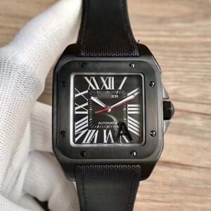 1:1 SUPER REPLICA CARTIER SANTOS 100 XL WSSA0006 V6 FACTORY BLACK DIAL