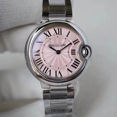 1:1 SUPER REPLICA BALLON BLEU DE CARTIER WE902073 33MM V6 FACTORY PINK DIAL
