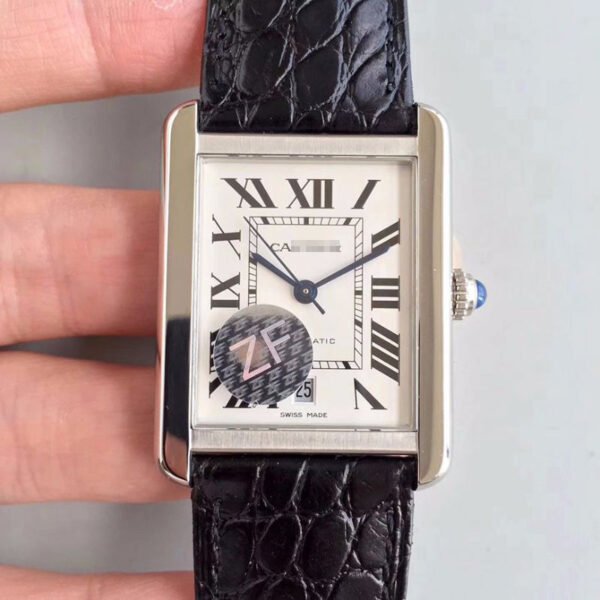 1:1 SUPER REPLICA CARTIER TANK SOLO XL AUTOMATIC W5200027 ZF FACTORY WHITE DIAL