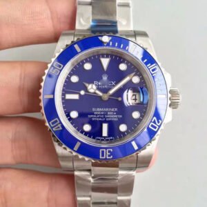 1:1 SUPER REPLICA ROLEX SUBMARINER DATE 116619LB 40MM NOOB FACTORY BLUE DIAL
