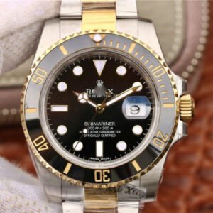 1:1 SUPER REPLICA ROLEX SUBMARINER DATE 116613LN VR FACTORY 18K YELLOW GOLD WRAPPED BLACK DIAL