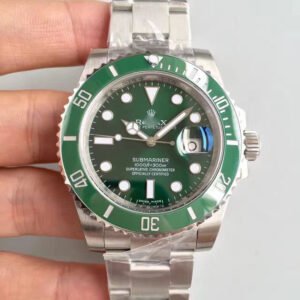 1:1 SUPER REPLICA ROLEX SUBMARINER DATE 116610LV NOOB FACTORY V9 GREEN CERAMIC BEZEL