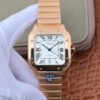 1:1 SUPER REPLICA CARTIER DE SANTOS 40MM BV FACTORY 18K ROSE GOLD CASE WHITE DIAL