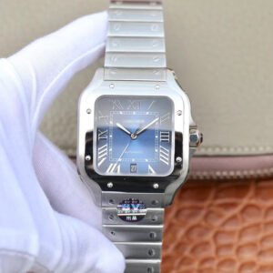 1:1 SUPER REPLICA CARTIER DE SANTOS WSSA0013 BV FACTORY BLUE DIAL