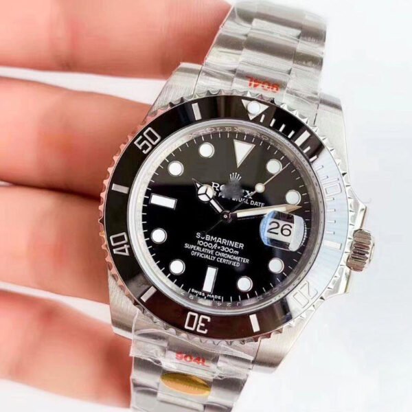 1:1 SUPER REPLICA ROLEX SUBMARINER DATE OYSTER 40MM OYSTERSTEEL 116610LN NOOB FACTORY V10 BLACK DIAL WATCH