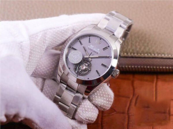 1:1 SUPER REPLICA ROLEX MILGAUSS BASE 116400 LABEL NOIR DESIGN LNT01HS-001 JB FACTORY SILVER CASE WATCH