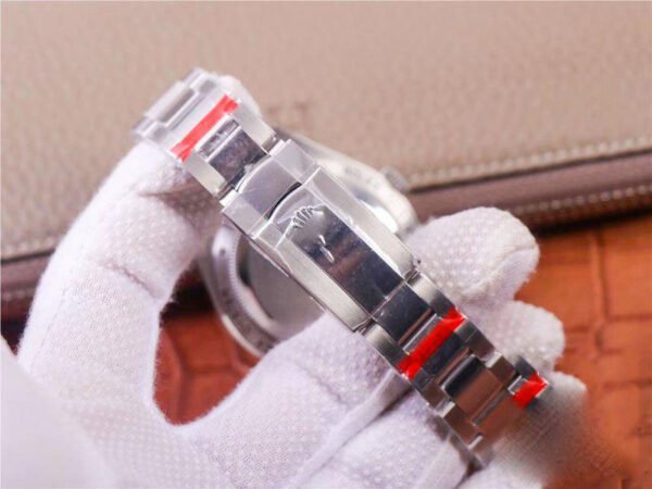 1:1 SUPER REPLICA ROLEX MILGAUSS BASE 116400 LABEL NOIR DESIGN LNT01HS-001 JB FACTORY SILVER CASE WATCH