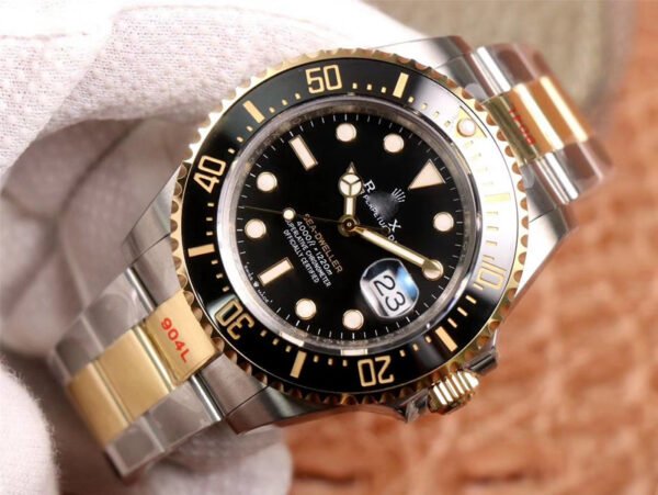 1:1 SUPER REPLICA ROLEX SEA DWELLER M126603 V3 GM FACTORY ROSE GOLD BLACK DIAL