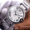 1:1 SUPER REPLICA CARTIER BALLON BLEU W4BB0017 V6 FACTORY WHITE DIAL