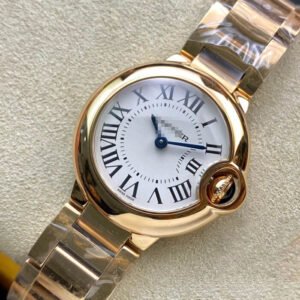 1:1 SUPER REPLICA BALLON BLEU DE CARTIER 28MM WGBB0007 V6 FACTORY GOLD BEZEL