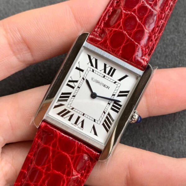 1:1 SUPER REPLICA CARTIER TANK W5200005 K11 FACTORY STAINLESS STEEL BEZEL